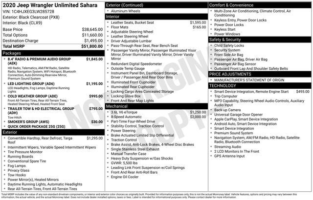 2020 Jeep Wrangler Unlimited Sahara