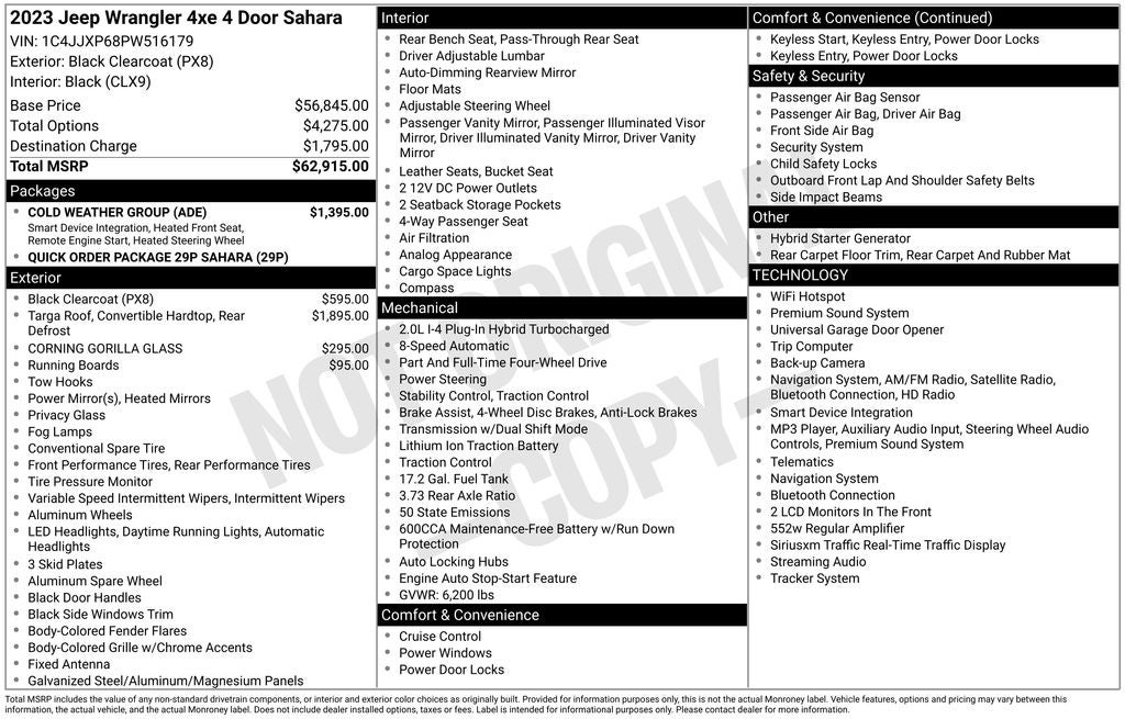 2023 Jeep Wrangler Sahara 4xe