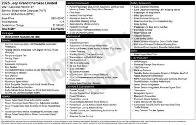 2025 Jeep Grand Cherokee Limited 4x4