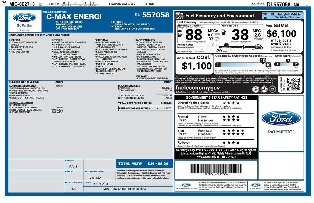 2013 Ford C-Max Energi SEL