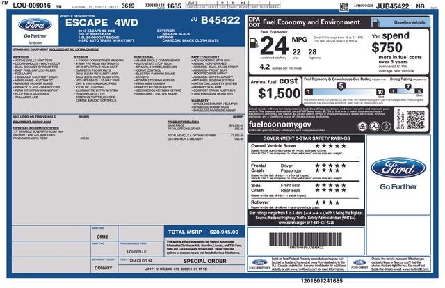 2018 Ford Escape SE