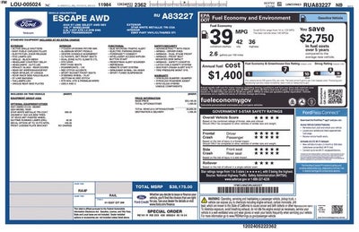 2024 Ford Escape Hybrid ST-Line Select