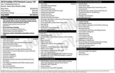 2018 Cadillac XT5 Premium Luxury