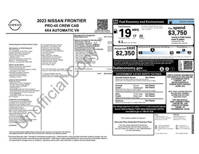 2023 Nissan Frontier Crew Cab PRO-4X 4x4