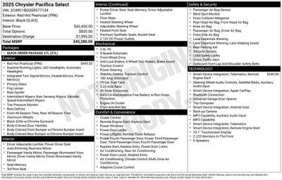 2025 Chrysler Pacifica Select