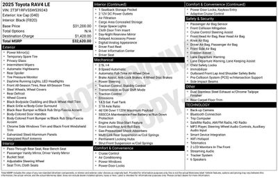 2025 Toyota RAV4 LE