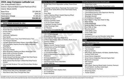 2024 Jeep Compass Latitude Lux