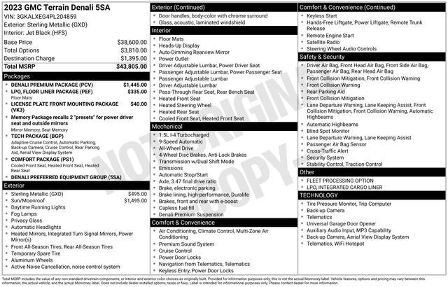 2023 GMC Terrain AWD Denali