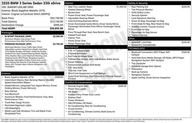 2020 BMW 3 Series xDrive