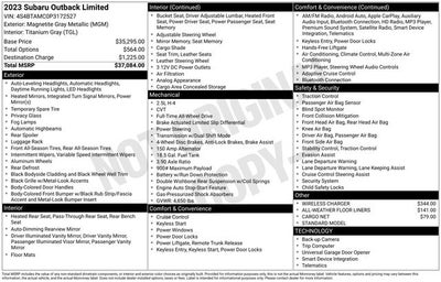 2023 Subaru Outback Limited