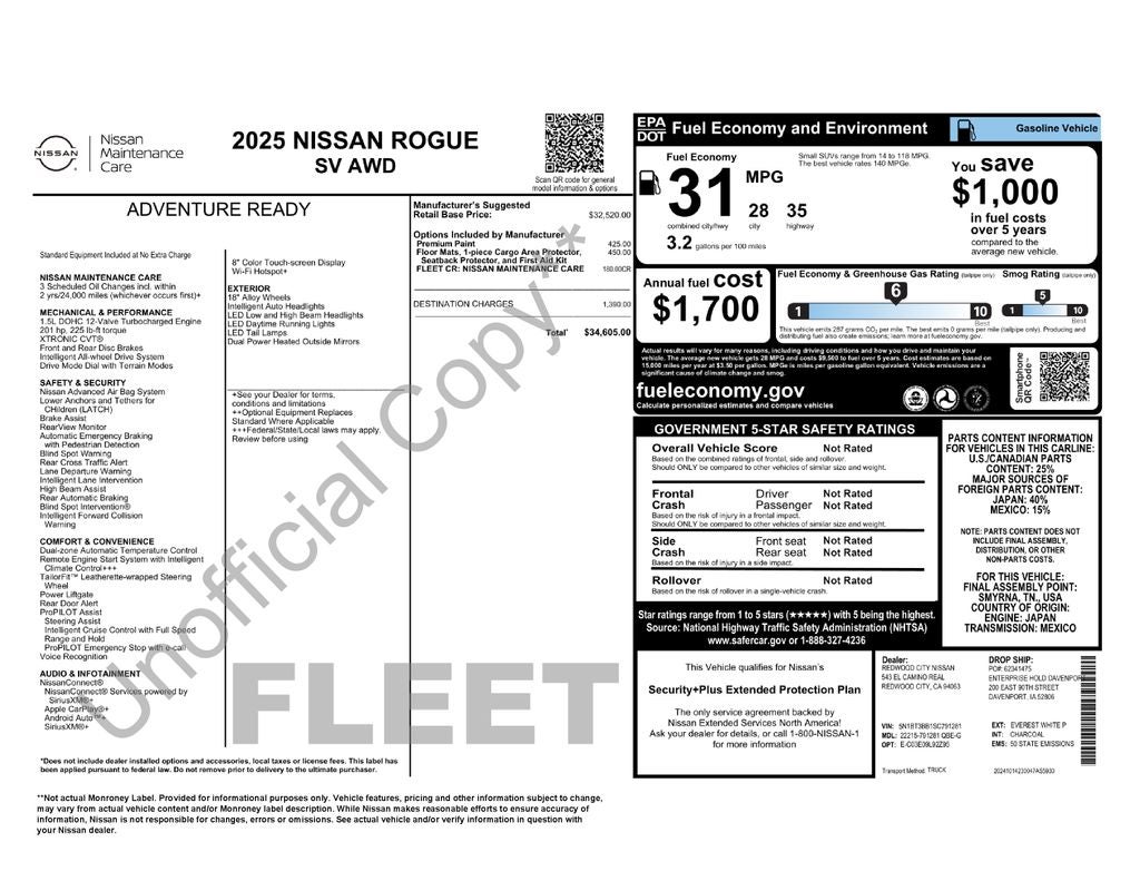 2025 Nissan Rogue SV Intelligent AWD