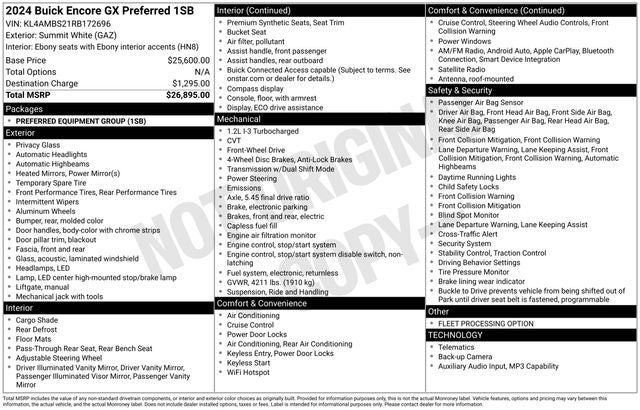 2024 Buick Encore GX Preferred