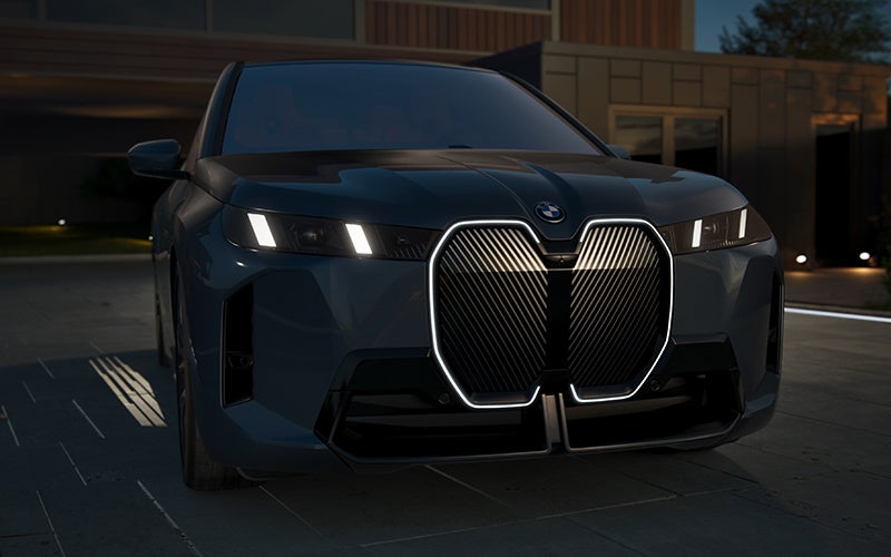 The BMW iX illuminated kidney grille. |Zeigler BMW in Kalamazoo MI